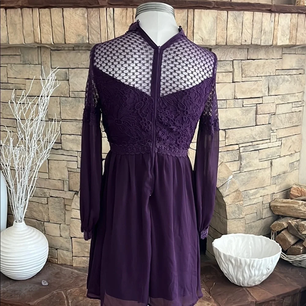 Vintage Looking Purple Xhilaration Lace Dress Size S